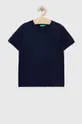 námořnická modř Dětské bavlněné tričko United Colors of Benetton Dětský