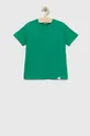 zelená Detské bavlnené tričko United Colors of Benetton Detský