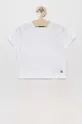 biela Detské bavlnené tričko United Colors of Benetton Detský