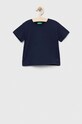 United Colors of Benetton tricou de bumbac pentru copii uni bleumarin 3I1XG106Z.P.NOS