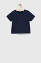granatowy United Colors of Benetton t-shirt bawełniany dziecięcy Dziecięcy