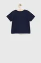 Otroška bombažna kratka majica United Colors of Benetton mornarsko modra