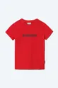 κόκκινο Παιδικό βαμβακερό μπλουζάκι Napapijri S-Box Ss Παιδικά