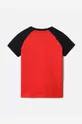 Otroška bombažna kratka majica Napapijri rdeča
