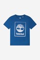 Дитяча бавовняна футболка Timberland Short Sleeves Tee-shirt бавовна темно-синій T25S83.831