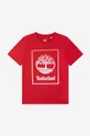 rdeča Otroška bombažna kratka majica Timberland Short Sleeves Tee-shirt Otroški