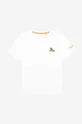 biały Timberland t-shirt bawełniany dziecięcy Short Sleeves Tee-shirt Dziecięcy