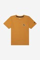 Детская хлопковая футболка Timberland Short Sleeves Tee-shirt хлопок оранжевый T25S87.589