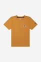 Παιδικό βαμβακερό μπλουζάκι Timberland Short Sleeves Tee-shirt βαμβάκι πορτοκαλί T25S87.589