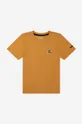 oranžna Otroška bombažna kratka majica Timberland Short Sleeves Tee-shirt Otroški