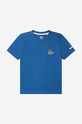 Timberland tricou de bumbac pentru copii Short Sleeves Tee-shirt uni rosu T25S87.831