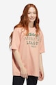 adidas Originals tricou din bumbac print roz HL0038