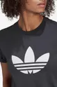 negru adidas Originals tricou din bumbac