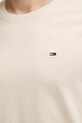 Tommy Jeans tricou din bumbac bej DM0DM04411