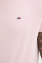 Tommy Jeans tricou din bumbac roz DM0DM04411
