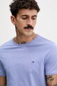 Tommy Jeans t-shirt bawełniany niebieski DM0DM04411