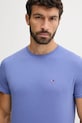 Îmbrăcăminte Tommy Jeans tricou din bumbac DM0DM04411 albastru