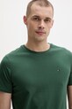 Tommy Jeans t-shirt męski bawełniany zielony DM0DM04411