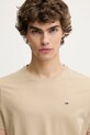 Odzież Tommy Jeans t-shirt bawełniany DM0DM04411 beżowy