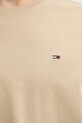 Tommy Jeans t-shirt bawełniany beżowy DM0DM04411
