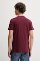 Odzież Tommy Jeans t-shirt bawełniany DM0DM04411 bordowy