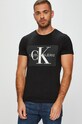 Tričko Calvin Klein Jeans potisk černá J30J307842
