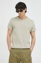 G-Star t-shirt bawełniany Lash beżowy D16396.B353
