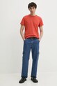 G-Star tricou din bumbac D16396.B353 portocaliu AA00