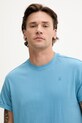G-Star Raw tricou din bumbac turcoaz D16396.B353