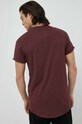 Ruházat G-Star pamut póló D16396.B353 burgundia