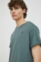 G-Star pamut póló zöld D16396.B353