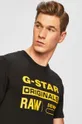 czarny G-Star Raw - T-shirt D14143.336.6484