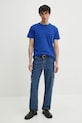 G-Star t-shirt bawełniany D16411.336 niebieski AA00