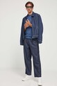 Bavlnené tričko G-Star Raw D16411.336 tmavomodrá AA00
