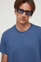 G-Star t-shirt bawełniany Base-s granatowy D16411.336