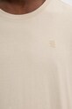 G-Star t-shirt bawełniany D16411.336 beżowy