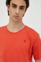 mandarinková Bavlněné tričko G-Star Raw
