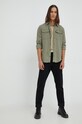 Bavlněné tričko G-Star Raw D16411.336 zelená AA00