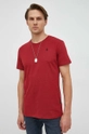 czerwony G-Star Raw t-shirt bawełniany