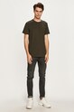 Bavlnené tričko G-Star D16411.336 zelená AA00