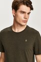 Bavlnené tričko G-Star zelená D16411.336