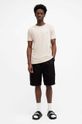 Μπλουζάκι AllSaints TONIC SS CREW μπεζ MD109E