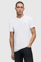 AllSaints - Tricou Tonic V-neck uni alb MD001M