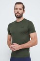 Хлопковая футболка EA7 Emporio Armani зелёный 8NPT51.PJM9Z