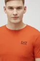 narančasta Pamučna majica EA7 Emporio Armani