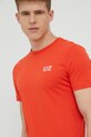 EA7 Emporio Armani t-shirt bawełniany 8NPT51.PJM9Z pomarańczowy 8NPT51.PJM9Z