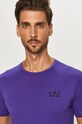 Bavlnené tričko EA7 Emporio Armani fialová 8NPT51.PJM9Z