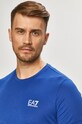 Bavlnené tričko EA7 Emporio Armani tmavomodrá 8NPT51.PJM9Z