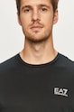 Bavlnené tričko EA7 Emporio Armani tmavomodrá 8NPT51.PJM9Z