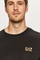 Бавовняна футболка EA7 Emporio Armani чорний 8NPT51.PJM9Z